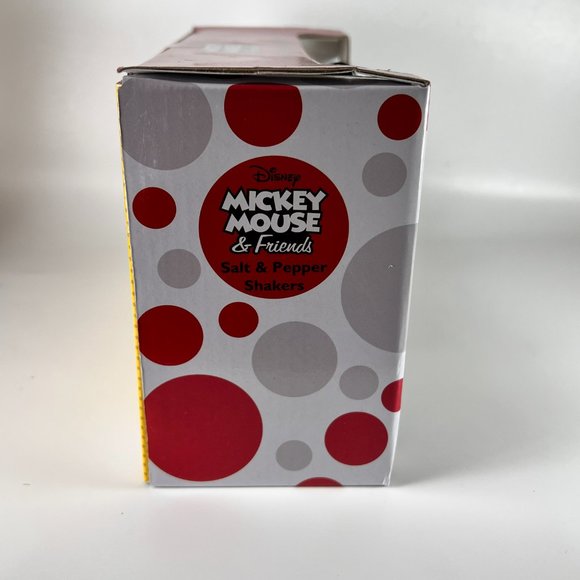 Disney Kissing Mickey Minnie Mouse Ceramic Salt Pepper Shakers Set of 2 - Picture 5 of 14